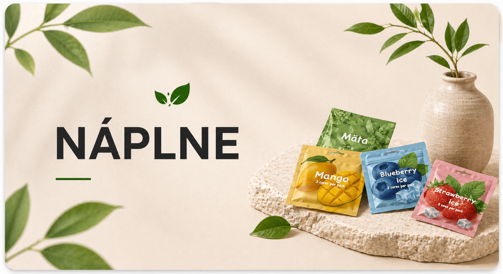 Aromatické náplne pre príjemný zážitok počas dňa.