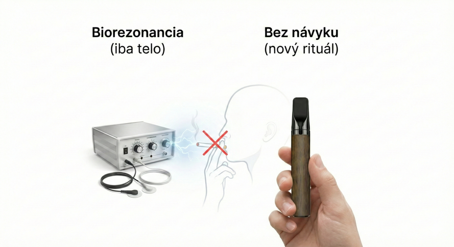Biorezonancia vs. zariadenie Bez návyku