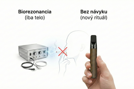 Biorezonancia vs. zariadenie Bez návyku